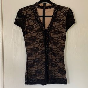 Black Lace Top